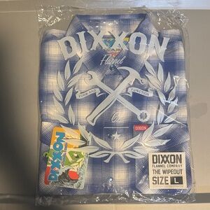 DIXXON White and Blue Plaid Men's Shirt